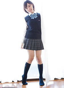 japanese sex pics Japanese schoolgirl uncups natural, nipples , undressing  skirt