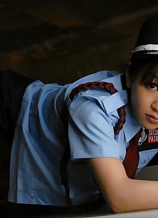 الجنس الهواة الآسيوية شرطية Riina وقد لها tits, close up , nipples  pantyhose