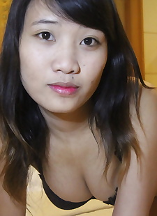  sex pics Asian amateur wears cum on face after, close up , nipples 