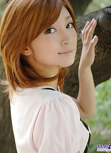 日本性别的照片 年轻的 日本 女孩 与 红色的 hair, close up , spreading 