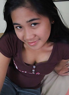 секс фото круглолицый Филиппинки девушка Есть ее pussy, close up , nipples 