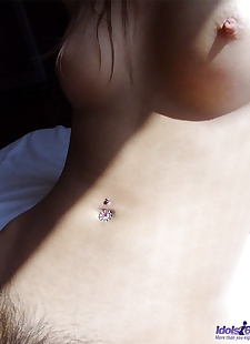 Japon seks resimler Sevimli Japon teen Aki Alır a, close up , nipples 